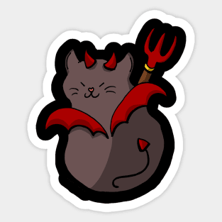 Cute kittens - Little devil Sticker